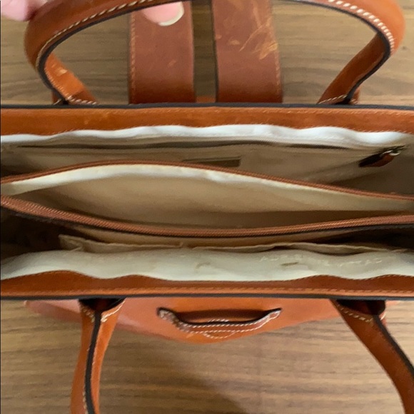 Leather Handbag with Tortoiseshell Detail - Picture 6 of 6